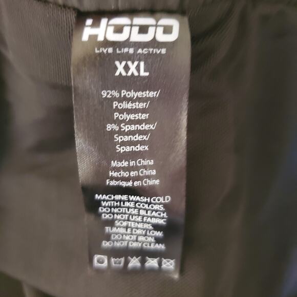 Hodo Sports Black Drawstring Athletic Shorts Lined Mens XXL New - Picture 2 of 10